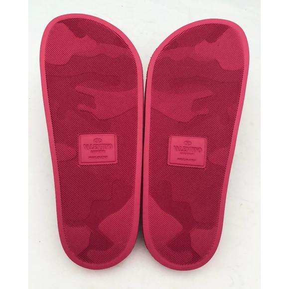New Valentino Rockstud Pool Slides Pink SZ 35 - Picture 7 of 7